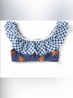 Matilda Jane Fish in the Water Swim Top Girls Sz 10 Americana